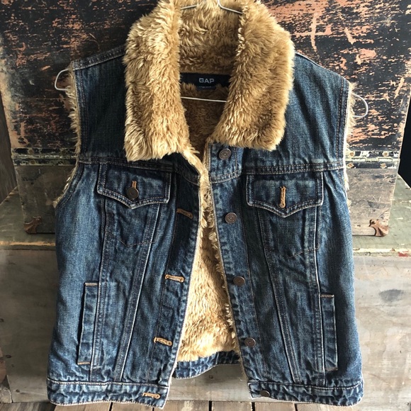 GAP Jackets & Blazers - Vintage Gap Sherpa Lined Denim Vest
